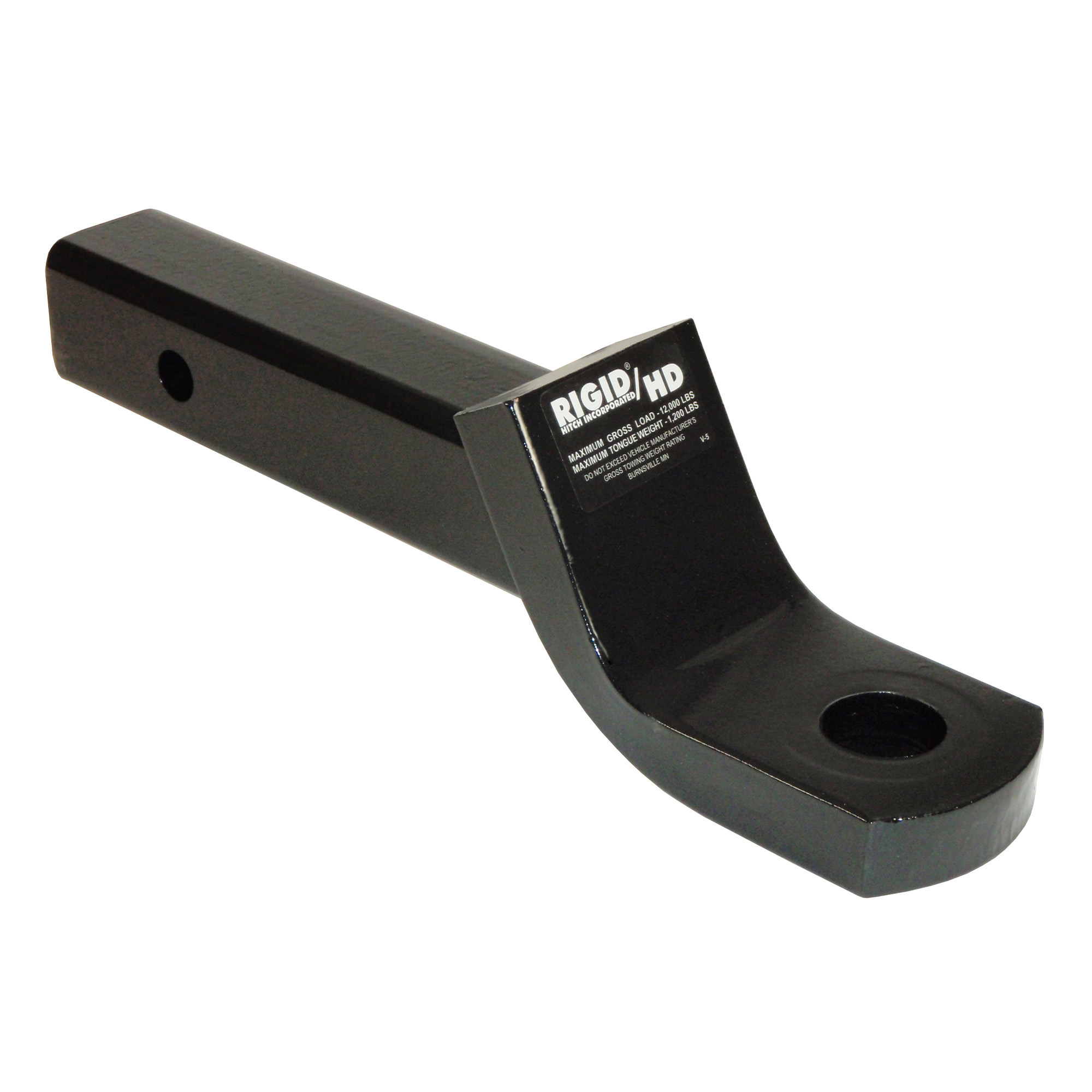 Rigid Hitch, Heavy Duty Ball Mount, Solid Shank, Gross Towing Weight 12000 lb, Class Rating Class IV, Model# HUB-3210